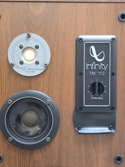 Infinity SM122 & SM112 Vintage Speakers Tested & Working, Read!