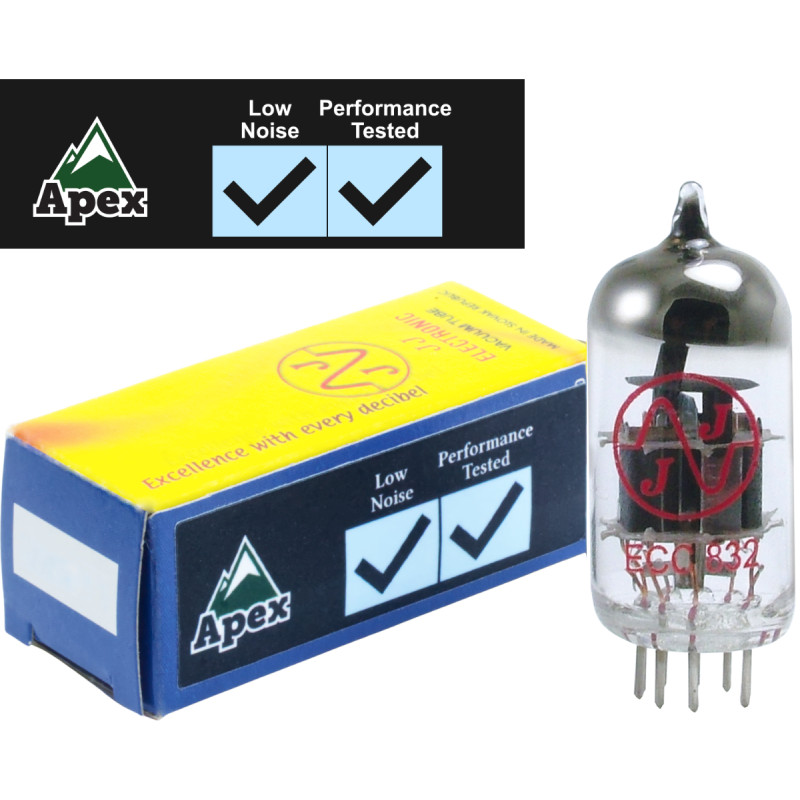 12DW7 / ECC832, JJ Electronics, Apex Performance Tested, Preamp