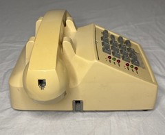 Vintage iKko Push Button Desk Phone Beige Retro Business Telephone Taiwan