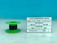 200ft 60m O ISOTAN Constantan 44.0AWG 0.05mm 250.0 O/m 76.0 O/ft Resistance WIRE
