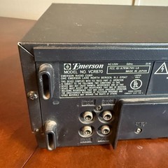 Vintage Emerson VCR870 VHS Player Made in Japan Retro Video Cassette Deck untest