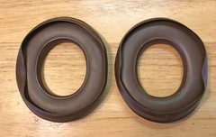 RADIO SHACK REALISTIC KOSS EAR CUSHIONS PADS BROWN VINTAGE