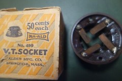 Vintage Na-Ald # 499-4 Pin Vacuum Tube Socket NOS NIB