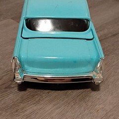 Chevrolet 57 Chevy Video Cassette Rewinder Blue Car Shaped DC 12V 200mA Taiwan
