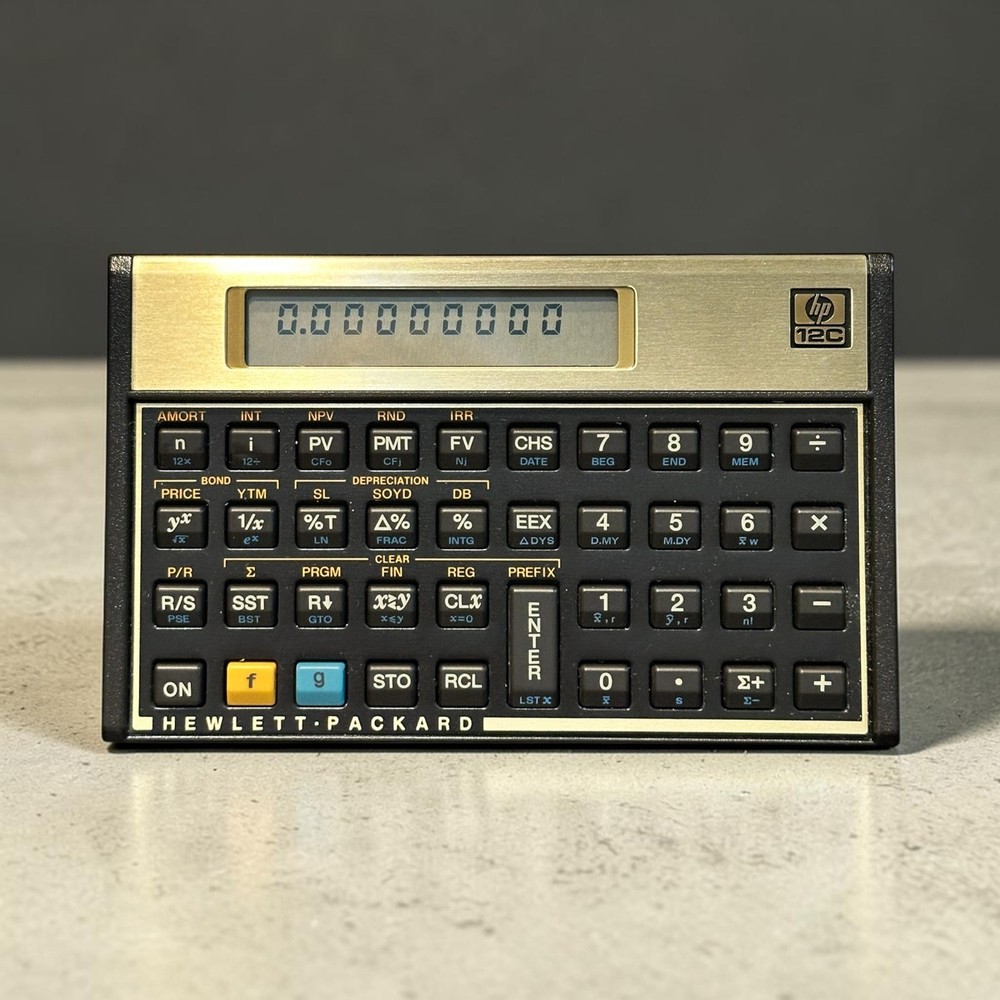 HP 12C Financial Calculator Vintage 1992 Malaysia Hewlett Packard Tested