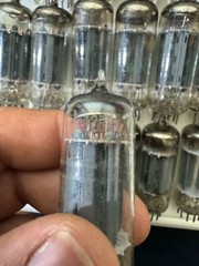 Sylvania 12BH7A Vacuum Tubes / Long Grey Plates