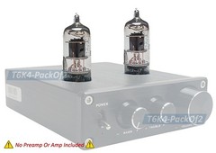 2× Premium 6K4 Vacuum Tubes – HiFi Audio Preamp Amp Replacement Set
