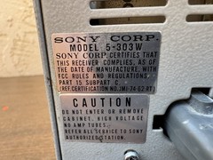 Vintage Sony 5-303W All Transistor Portable Analog Micro TV w/ Case – Japan