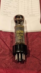 RARE Matched Quad (4) Siemens RFT EL34/6CA7 Tube Amplitrex AT-1000 Tested