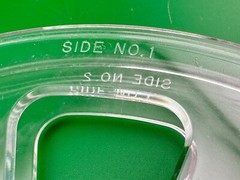 7-inch Take-up Reel 7″ x 1/4″ ~ 2-1/4″ Hub ~ Empty Clear Plastic ~ No Tape ~ NOS