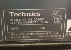 Technics Stereo: SU-Z900 Integrated Amp/ST-Z990 Tuner/RS-D224W Cassette working