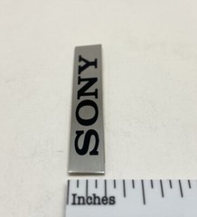 Sony ICF-5500W Name Plate Badge Custom Made Aluminum