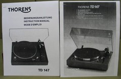Thorens TD 147 Turntable Fully Tested/ Ortofon OM10/New Belt/RCA Jacks/Manual