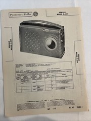 Vintage Sams Photofact Schematic 2-1957 DEWALD MODEL K-544