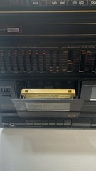GE Compact Stereo System #11-1000 AM/FM Stereo 2 Cassette Phono Equalizer Read