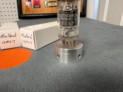 Matched Rare Pair of Mullard 12AX7 Electrohome Tubes – Amplitrex Gm Scores 100%