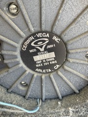Cerwin Vega JMH-1 Hf High Frequency Drivers Aluminum Horns Rmh1000 W/ cabinets
