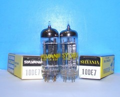 10DE7 NOS Sylvania radio audio vintage amplifier vacuum tubes 2 valves tested