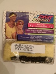 New 80’s Novelty Sweat Tunes Terry Cloth Stereo Music For Your Headband 1980s