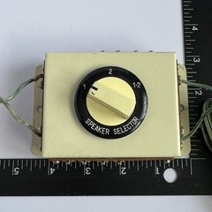 Vintage Speaker Selector Switch Box – Dual Output (1, 2, 1-2) – Rotary Dial