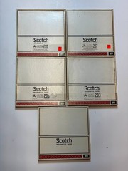 Lot of 5 Vintage Scotch 3M Reel to Reel Magnetic Tapes 1/4″ 3600 FT Not Tested