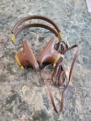 zenith vintage headphone set 1970s Works Great Shape.