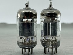 (2) NOS GE JG-5814A 12AU7 Mil-Spec Tubes 3X Micas HS Getters Tests NOS