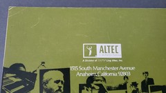 vtg Altec Catalog & Pricelist Finished Cabinet Floor Speakers Stereo Equipment B