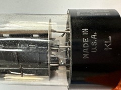 RCA 6SN7GTB Black Plate Side Getter Vacuum Tube Strong 3600/3500 Test