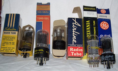 Lot of (100+) NOS & used tubes in boxes,collection,radio,amp,compactron,octal,++