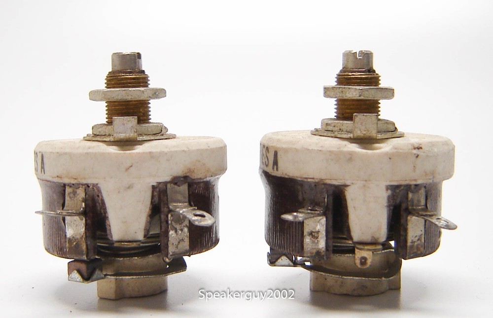 2 Ohmite Ceramic Potentiometers / Spec46916A-3 Series A / 125 Ohm — KTB3