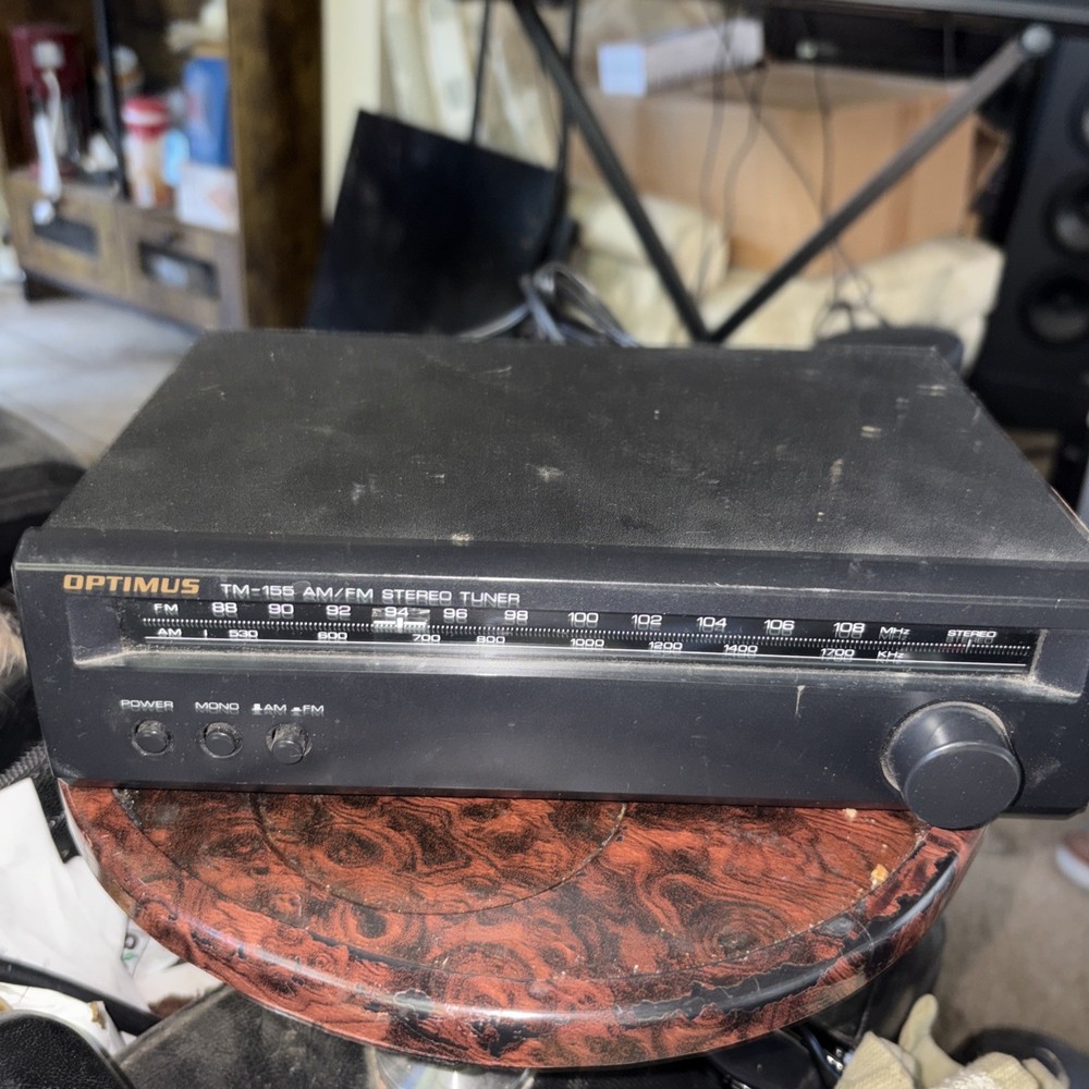 OPTIMUS TM-155 Compact AM/FM Stereo Tuner Tested Works
