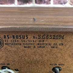 Panasonic RS-805US 8-Track Tape Recorder Wood Grain/Silver Made in Japan (WORKS)