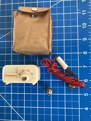 Vintage Crown Radio Made In Japan UNTESTED With Pouch As Is