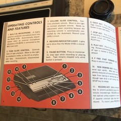 Vintage Wollensak 3M 4155 Cassette Recorder Tested Working Accessories