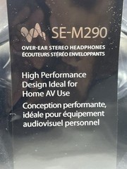Pioneer Stereo Headphones Wired Black Model SE-M290 New In Package