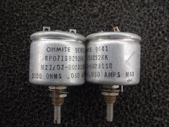 Vintage Ohmite Variable Resistor 2500 Ohm RP071SB252KK (lot of 7 pcs)