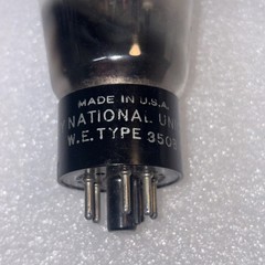 Western Electric National Union Type 350B 1950s Vacuum Tube Amplitrex 85% RARE