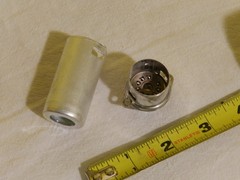 9 Pin Preamp Vacuum Tube Socket W/Aluminum Shield Brown Plastic Socket Base