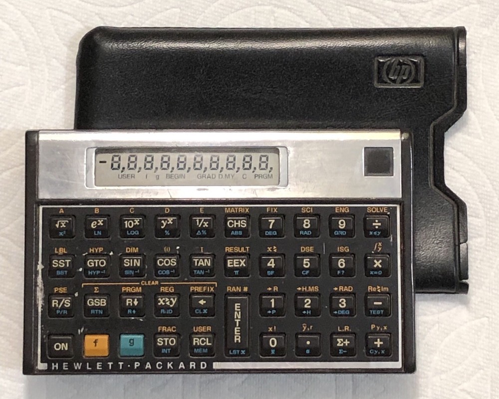 Vintage HP-15C Scientific Calculator with Case
