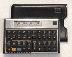 Vintage HP-15C Scientific Calculator with Case
