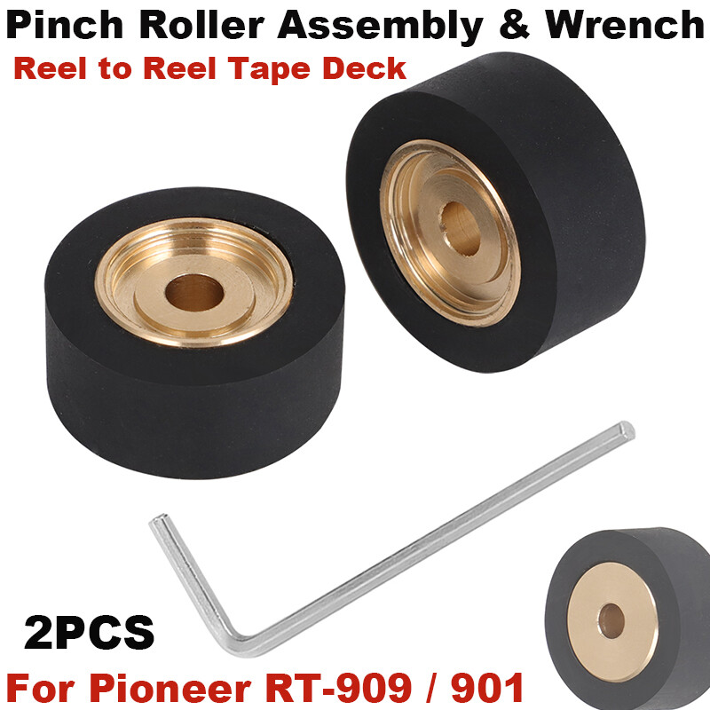 Pair of Pinch Roller Replacement For Pioneer RT-909/901 Reel to Reel Tape Deck