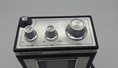 Vintage Stewart ST-527A AM FM TV1 TV2 Weather Band Radio w/ Box & Earphone Works