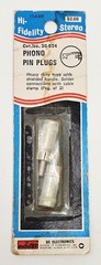 Vintage GC Electronics Audiotex 30-534 Phono Pin Plugs RCA NOS