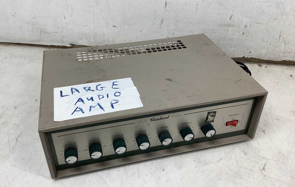 Rauland Borg Solid State Vintage Large Audio Amplifier