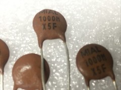 10X Mial 1000M X5F Ceramic disc capacitors Lot of 10 New nos