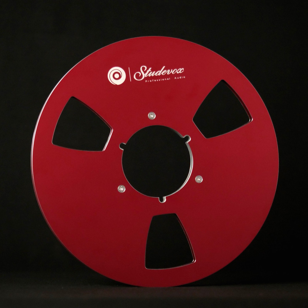 1X Pro Red Full Edge Polished 10.5″ 1/4″ Empty Tape Reel For Tape Recorders