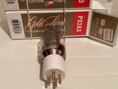 2A3 New Matched Pair Genalex Gold Lion PX 2A3 Gold Plated Grid Power Tubes