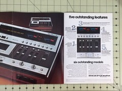 1975 Marantz 5420 5120 Cassette Deck Fold-Out 2-Page Color Magazine Ad