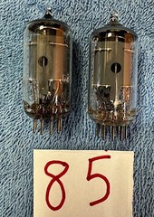 2 NEC 6267 EF86 Pilot Luxman Quad RCA amplifier receiver preamplifier tubes # 85